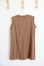 Diesel Brown M-Onerva Sleeveless Dress | M