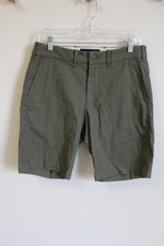 NEW Abercrombie & Fitch Olive Green 9" Inseam Shorts | 29