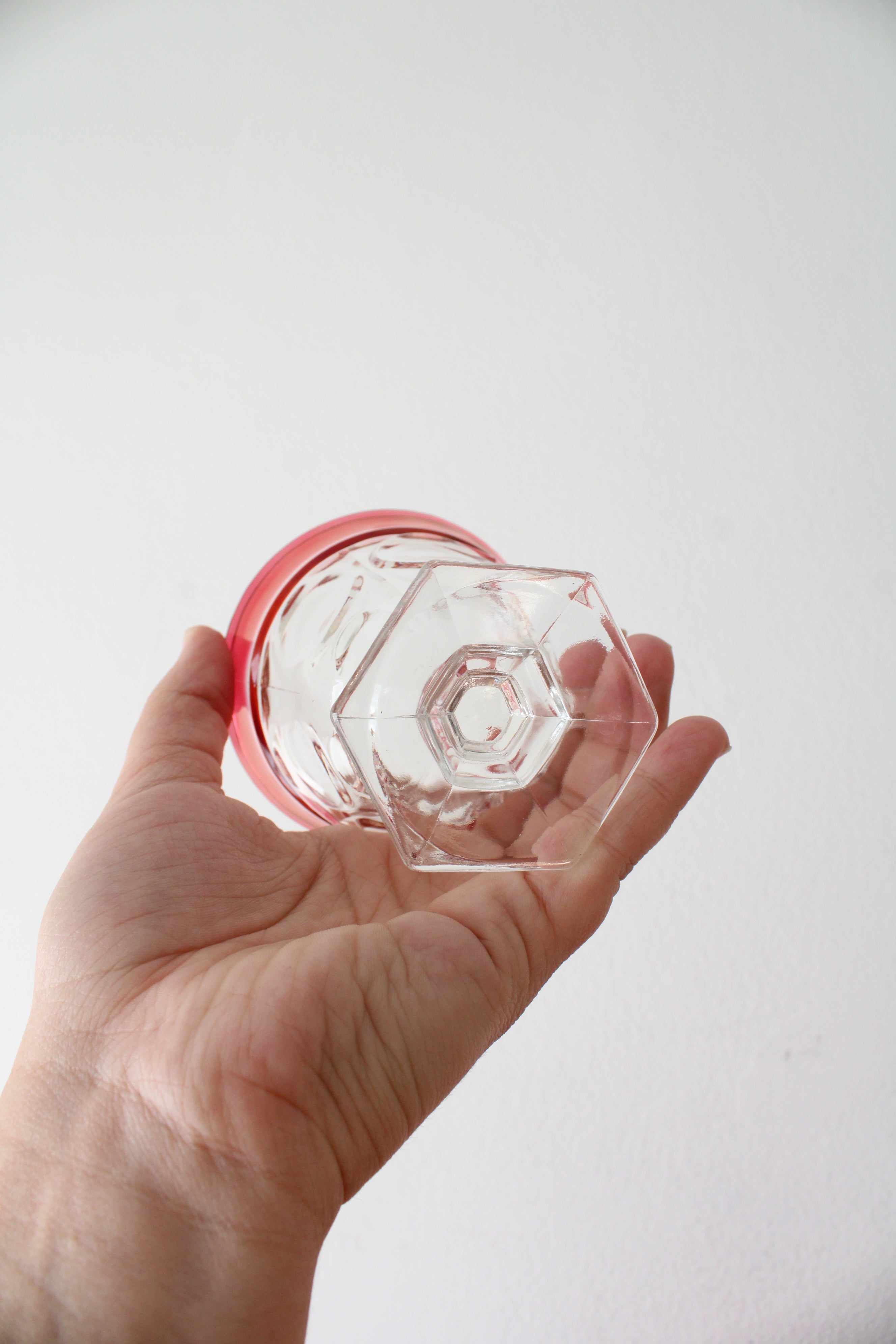 Vintage Indiana Glass Cranberry Kings Crown Punch Bowl Set | Set Of 14