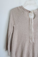 NEW Lauren Conrad Tan Knit Sequined Sweater | XS