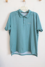 Eddie Bauer FreeDry Turquoise Polo Shirt | L