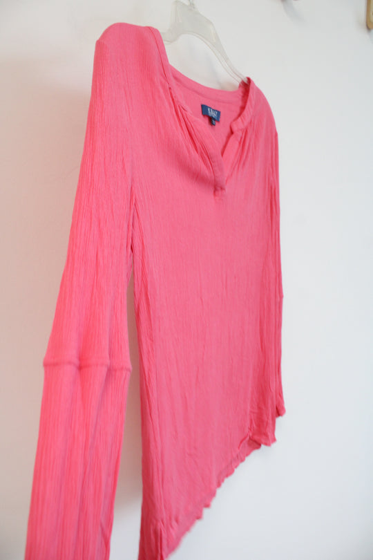 Kelly By Clinton Kelly Pink Long Sleeved Top | S