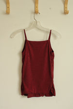 Sheri Bodell Red Rhinestone Wrap Spaghetti Strap Top | XS