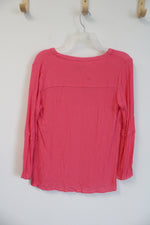 Kelly By Clinton Kelly Pink Long Sleeved Top | S