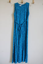 Sarah Elizabeth Vintage Blue Floral Maxi Dress | 10