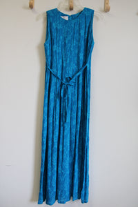 Sarah Elizabeth Vintage Blue Floral Maxi Dress | 10