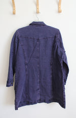 Diane Gilman Studded Purple Denim Dress | 1X