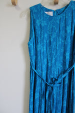 Sarah Elizabeth Vintage Blue Floral Maxi Dress | 10