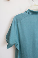Eddie Bauer FreeDry Turquoise Polo Shirt | L