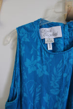 Sarah Elizabeth Vintage Blue Floral Maxi Dress | 10