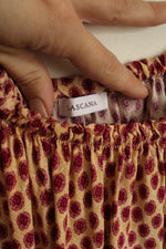 Lascana Tan and Red Printed Stretch Neck Top with Ruffle Sleeves | 12