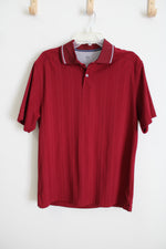Arrow Performance Maroon Red Polo Shirt | M