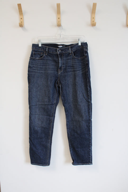 Old Navy Blue Denim Boyfriend Mid-Rise Jeans | 6