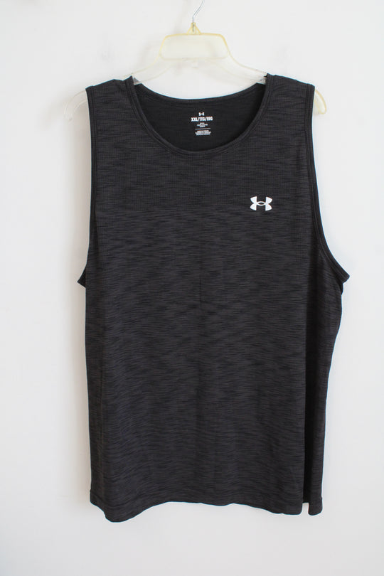 Under Armour Fitted Black Heathered Tank | XXL