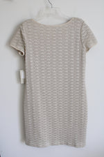 NEW Evan-Picone Textured Tan Knit Dress | 14