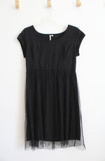 Lauren Conrad Black Lace Tulle Skirt Dress | XL