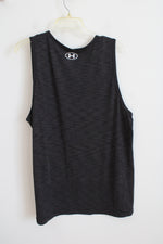 Under Armour Fitted Black Heathered Tank | XXL