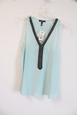 NEW KIIND OF Blue Chiffon Top | S