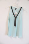 NEW KIIND OF Blue Chiffon Top | S