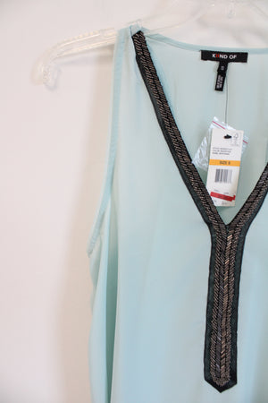 NEW KIIND OF Blue Chiffon Top | S