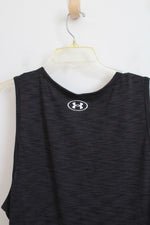 Under Armour Fitted Black Heathered Tank | XXL