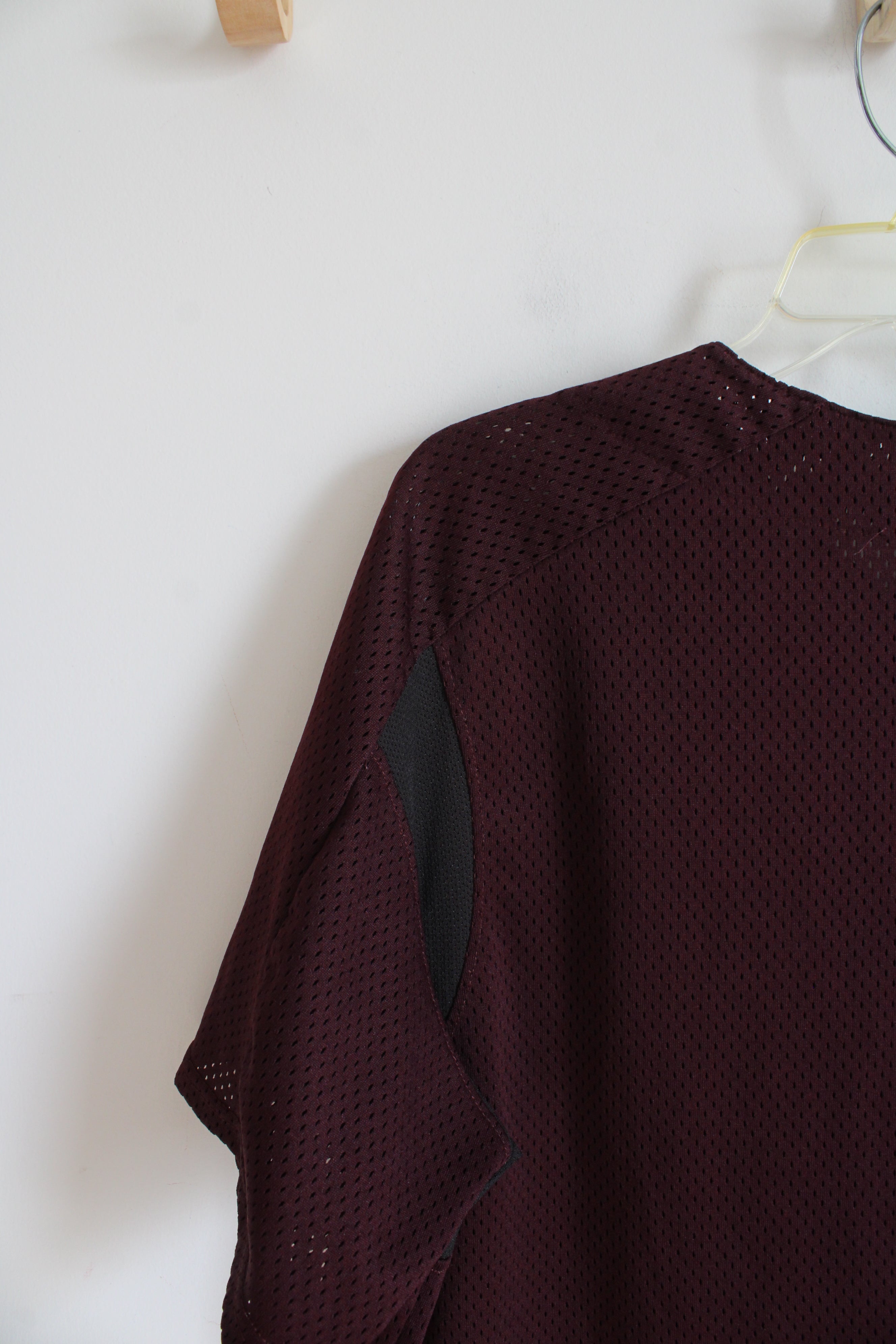 Majestic Maroon Mesh Phillies Jersey | L