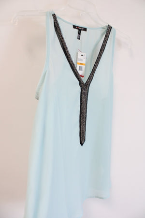 NEW KIIND OF Blue Chiffon Top | S