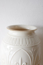 Lenox Ivory Porcelain Gold Rimmed Empire Vase