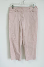 Ann Taylor LOFT Julie Light Pink Capri Pant | 4