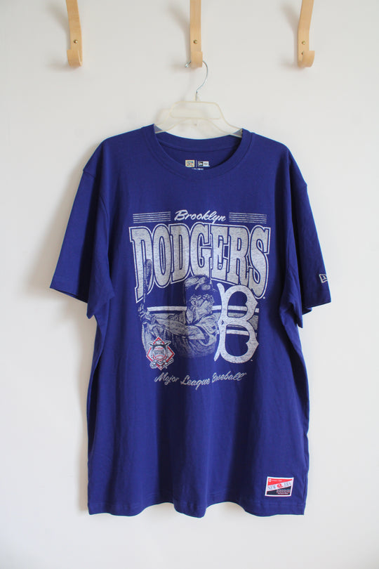 Cooperstown Collection New Era MLB Brooklyn Dodgers Blue Shirt | XXL