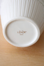 Lenox Ivory Porcelain Gold Rimmed Empire Vase