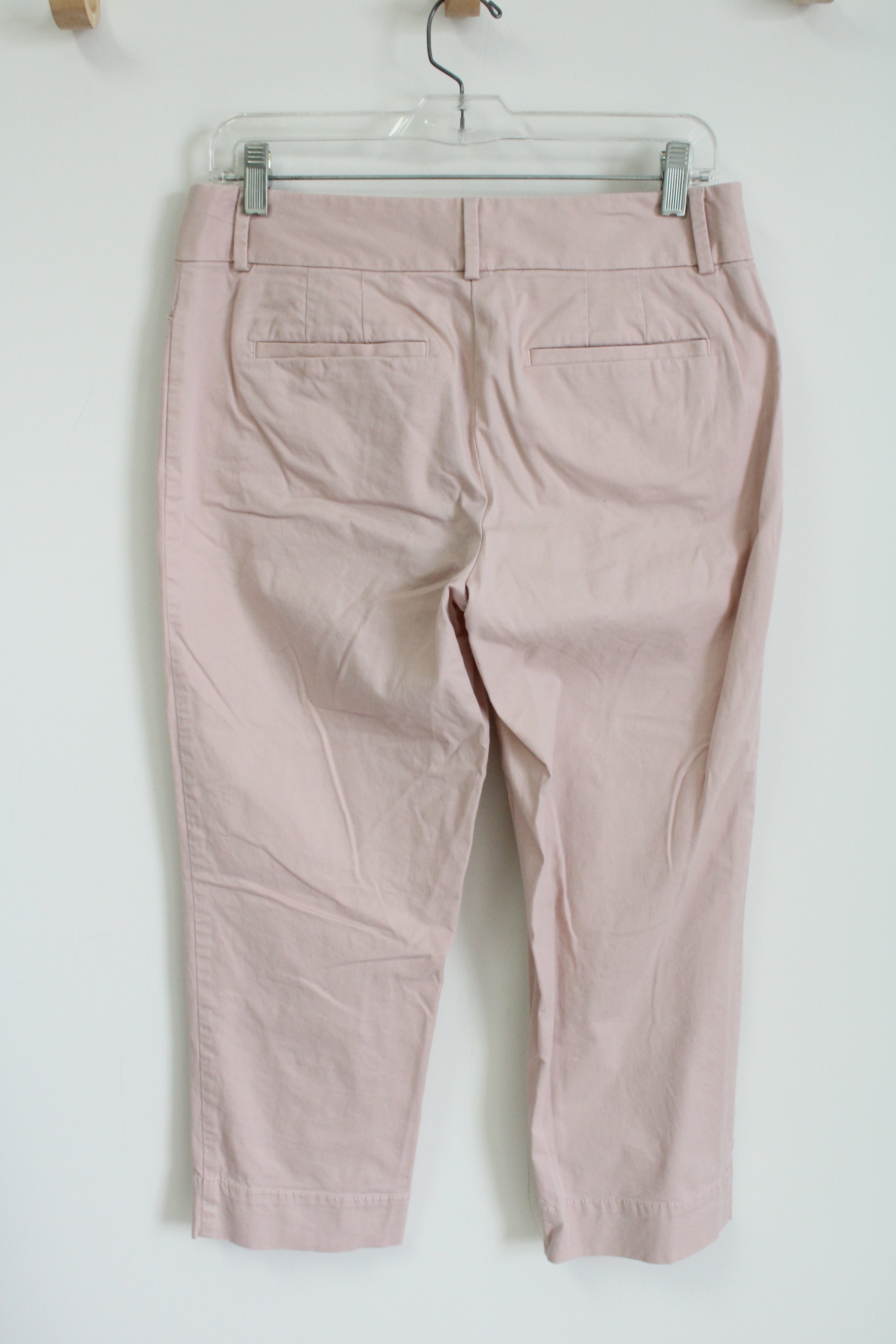 Ann Taylor LOFT Julie Light Pink Capri Pant | 4