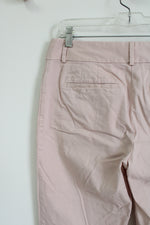 Ann Taylor LOFT Julie Light Pink Capri Pant | 4