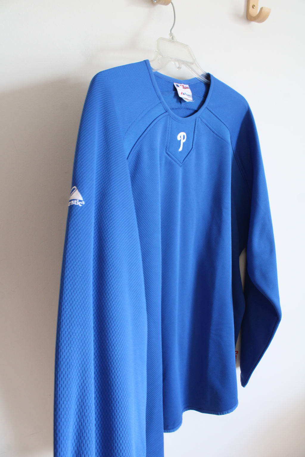 MLB Authentic Majestic Blue Phillies Jersey | 2XL