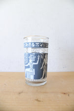 Vintage Egyptian Hieroglyphic 12oz Glass