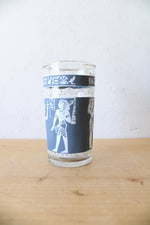 Vintage Egyptian Hieroglyphic 12oz Glass