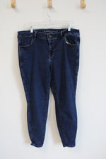Maurices Dark Blue Denim Mid Rise Jeans | 20W