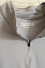 Maelreg Light Gray Quarter Zip Performance Pullover | 2XL