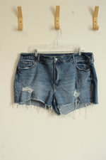 Old Navy Medium Wash Distressed Denim Shorts | 20