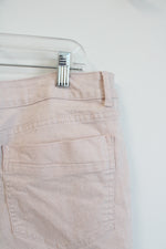 Soft Surroundings Pink Silver Flecked Denim Jeans | 14P