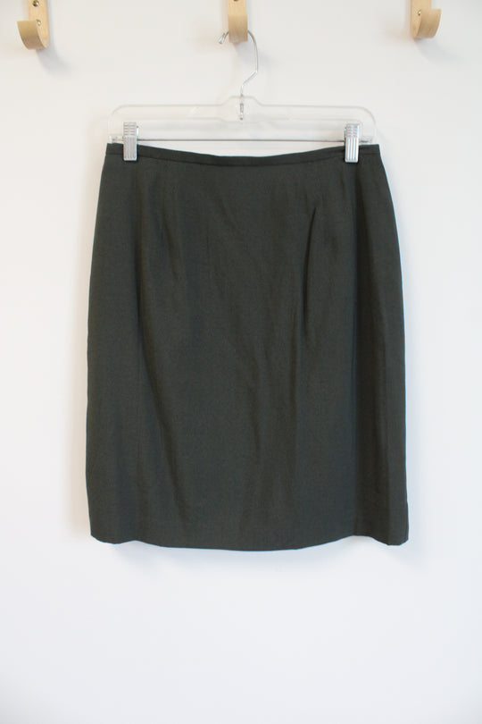 Norton McNaughton Green Pencil Skirt | 10