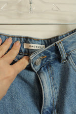 Pacsun Light wash Cuffed Denim Mom Shorts | 27