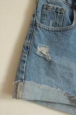 Pacsun Light wash Cuffed Denim Mom Shorts | 27