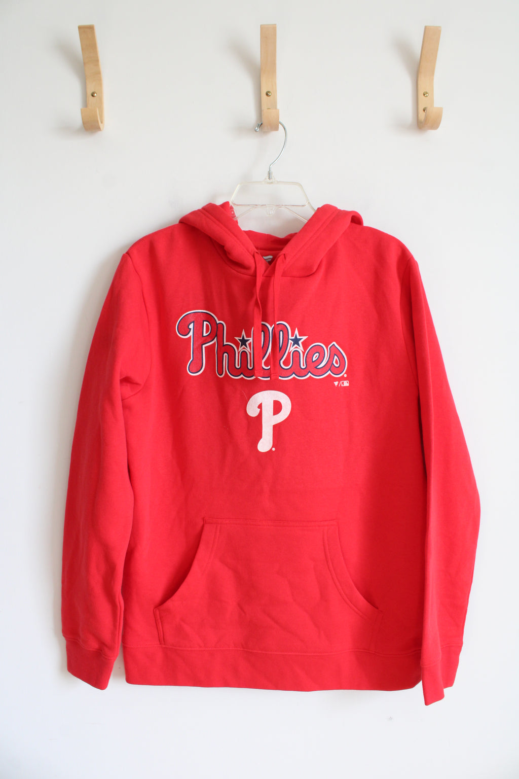 NEW MLB Genuine Merchandise Fanatics Red Phillies Hoodie | M