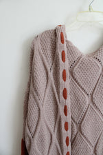 Taupe Knit Hooded Duster Cardigan | XL