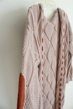 Taupe Knit Hooded Duster Cardigan | XL