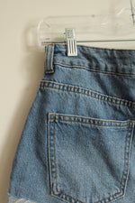 Pacsun Light wash Cuffed Denim Mom Shorts | 27