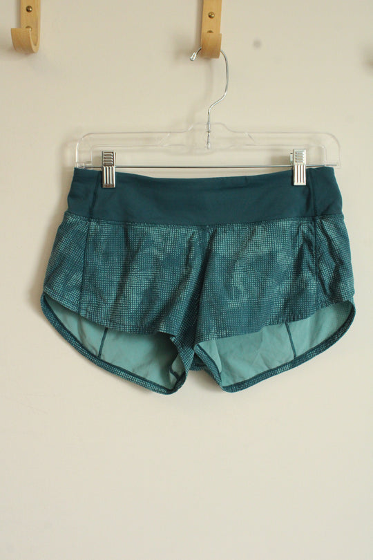 Lululemon Teal Athletic Dot Shorts | S