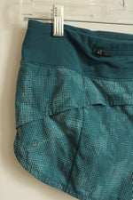Lululemon Teal Athletic Dot Shorts | S