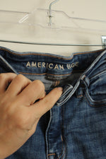 American Eagle Medium wash Cuffed Denim Shorts | 00